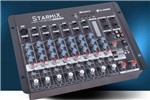 Ficha técnica e caractérísticas do produto MESA DE SOM STARMIX S802R BT com USB e BLUETOOTH LL AUDIO