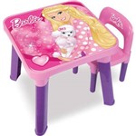 Mesinha Infantil Fun de Atividades com Cadeira - Barbie