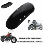 Ficha técnica e caractérísticas do produto Metal motocicleta dianteiro curto Fender-lamas Para 2010-2017 Harley Sportster 48 XL1200X 1200 Em estoque