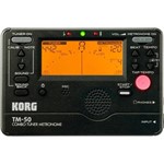 Ficha técnica e caractérísticas do produto Metrônomo Afinador Digital Korg Tm-50 Bk - com Microfone
