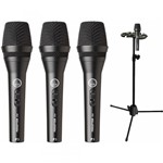 Ficha técnica e caractérísticas do produto Microfone AKG P3S Vocal Perception Kit 3 + Suporte
