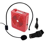 Ficha técnica e caractérísticas do produto Microfone Amplificador de Voz e Caixa de Som com USB e Bateria Recarregavel Vermelho (k150)