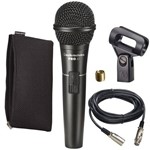 Microfone Audio Technica Pro41 Pro Series Dinamico Vocal + Cabo Xlr + Adaptador Original 2 Anos de G
