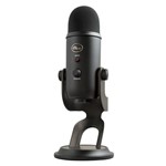 Ficha técnica e caractérísticas do produto Microfone Blue Yeti USB Blackout Condensador Profissional - Blue Microphones