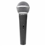 Microfone C/fio Ls-58 Dinamico Chumbo Leson