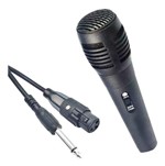 Ficha técnica e caractérísticas do produto Microfone com Fio 1,5mts P10 Cantar Karaoke P/ Caixa de Som - Infokit