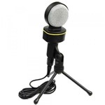 Microfone com Fio Condensador para Gravação em Estudio Pc P2 - MT1021 - Tomate