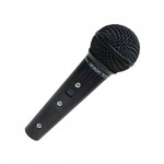 Microfone com Fio de Mão Dinâmico Vocal Sm-58 Bk Ab Leson