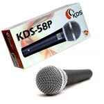 Ficha técnica e caractérísticas do produto Microfone com Fio Kadosh KDS 58P