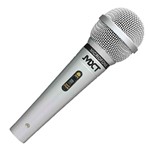 Ficha técnica e caractérísticas do produto Microfone com Fio 3 Metros Metal Prata M-1138 - Mxt