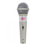 Ficha técnica e caractérísticas do produto Microfone com Fio 3 Metros Plástico Prata M-996 - Mxt