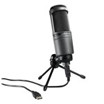 Ficha técnica e caractérísticas do produto Microfone Condensador Audio Technica AT2020 USB Cardióide
