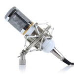 Ficha técnica e caractérísticas do produto Microfone Condensador Bm 800 Studio de Gravação Web Rádio Branco - Branco