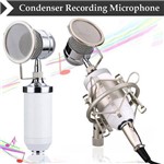 Ficha técnica e caractérísticas do produto Microfone Condensador Bm 8000 BM8000 com Aranha e Pop Filter