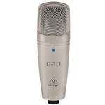 Microfone Condensador C1U Behringer USB Cardioide para Voz e Instrumentos
