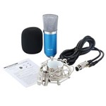 Ficha técnica e caractérísticas do produto Microfone Condensador de Som com Suporte de Metal BM-700