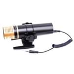Microfone Condensador Estéreo para Câmera DSLR, Filmadora e Gravadores de Áudio