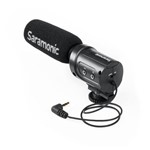 Microfone Condensador Mini Direcional Saramonic SR-M3 com Entrada para Fone