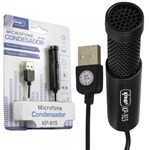 Ficha técnica e caractérísticas do produto Microfone Condensador para Gravação no Pc Mesa Knup Kp-915