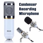 Ficha técnica e caractérísticas do produto Microfone Condensador Profissional Bm800 Studio Audio - Azul