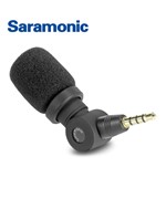 Microfone Condensador Profissional Saramonic SmartMic para iOS com (conector de 3,5 mm)