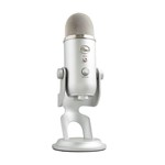 Ficha técnica e caractérísticas do produto Microfone Condensador USB Blue Yeti Prata - 988-000103 - Logitech