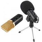 Microfone Condensador Usb Estúdio BM100FX Pedestal Articulado GT648 - Lorben
