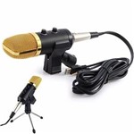 Ficha técnica e caractérísticas do produto Microfone Condensador Usb Gravação Profissional Bm100fx
