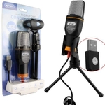 Ficha técnica e caractérísticas do produto Microfone Condensador Usb Knup Kp-916