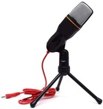Ficha técnica e caractérísticas do produto Microfone Condenser com Tripe QY 930 Andowl - Ds