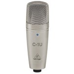 Ficha técnica e caractérísticas do produto Microfone Condenser P/ Estúdio C/USB Behringer C-1 USB