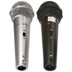 Ficha técnica e caractérísticas do produto Microfone Csr-505 Duplo Com Fio 1 Preto e 1 Prata