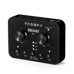 Ficha técnica e caractérísticas do produto Microfone de áudio da placa de som Streamer Webcast Broadcast Ao Vivo Karaoke