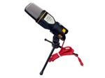 Ficha técnica e caractérísticas do produto Microfone Condensador com Tripe MTG 020 Tomate Original