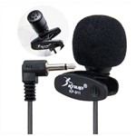 Microfone de Lapela 3.5mm P2 Knup com Espuma Máxima Qualidade Stereo