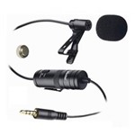 Ficha técnica e caractérísticas do produto Microfone de Lapela com Fio para DSLR ou Smartphone