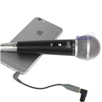 Ficha técnica e caractérísticas do produto Microfone de Mão Dinâmico para IPhone MXT M-58 Cabo 4,8 Metros