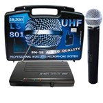 Ficha técnica e caractérísticas do produto Microfone de Mão Sem Fio LS801HT UHF SM58 - Leson