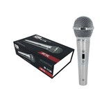 Microfone Dinâmico com Fio Profissional Metal M-1138 MXT 54.1.2 Prata