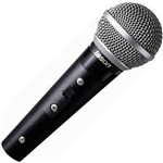 Microfone Dinâmico Leson com Fio, Sm58 Plus - Metálico