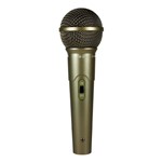 Microfone Dinâmico Mão com Fio LESON LS 58 CHAMPANHA
