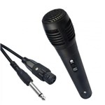 Microfone Dinâmico P10 C/fio 1,5m para Karaokê/ Caixa de Som - Supri