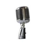 Microfone Dinâmico Retrô Lc-55 Cobre Leacs