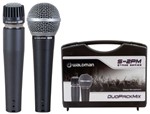 Ficha técnica e caractérísticas do produto Microfone Dinâmico Waldman S-2pm Stage Duopack Mix