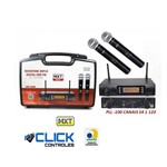 Ficha técnica e caractérísticas do produto Microfone Duplo Sem Fio Digital Uhf-628m Pll-100 Canais - Mxt