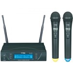 Ficha técnica e caractérísticas do produto Microfone Duplo Sem Fio UHF Digital TM-8034 Nagano