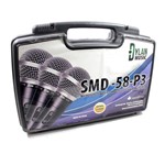 Ficha técnica e caractérísticas do produto Microfone Dylan Smd58-p3 Kit C/3 com Cabos