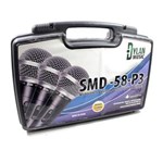 Ficha técnica e caractérísticas do produto Microfone Dylan Smd58-P3 Kit com 3 com Cabos