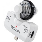 Ficha técnica e caractérísticas do produto Microfone Estéreo Zoom IQ5 Profissional para IPhone, IPad e IPod Touch - Branco