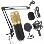 Microfone Estúdio Bm800 + Pop Filter ZB7 + Braço Articulado ZB6 - Greika